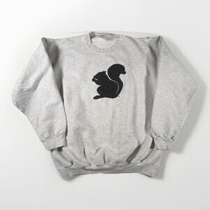 Vintage Hanes The Black Squirrel Westfield Massachusetts Gray Sweatshirt Sz M(33